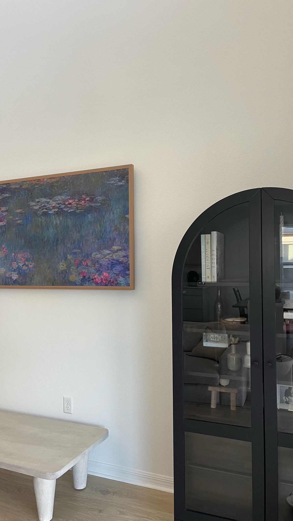 frame art tv and black book case storage furniture !! 

#LTKHome