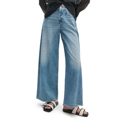 rag & bone Miramar Sofie High Waist Ankle Wide Leg Terry Sweatpant Jeans in Venice at Nordstrom, Size 29 | Nordstrom
