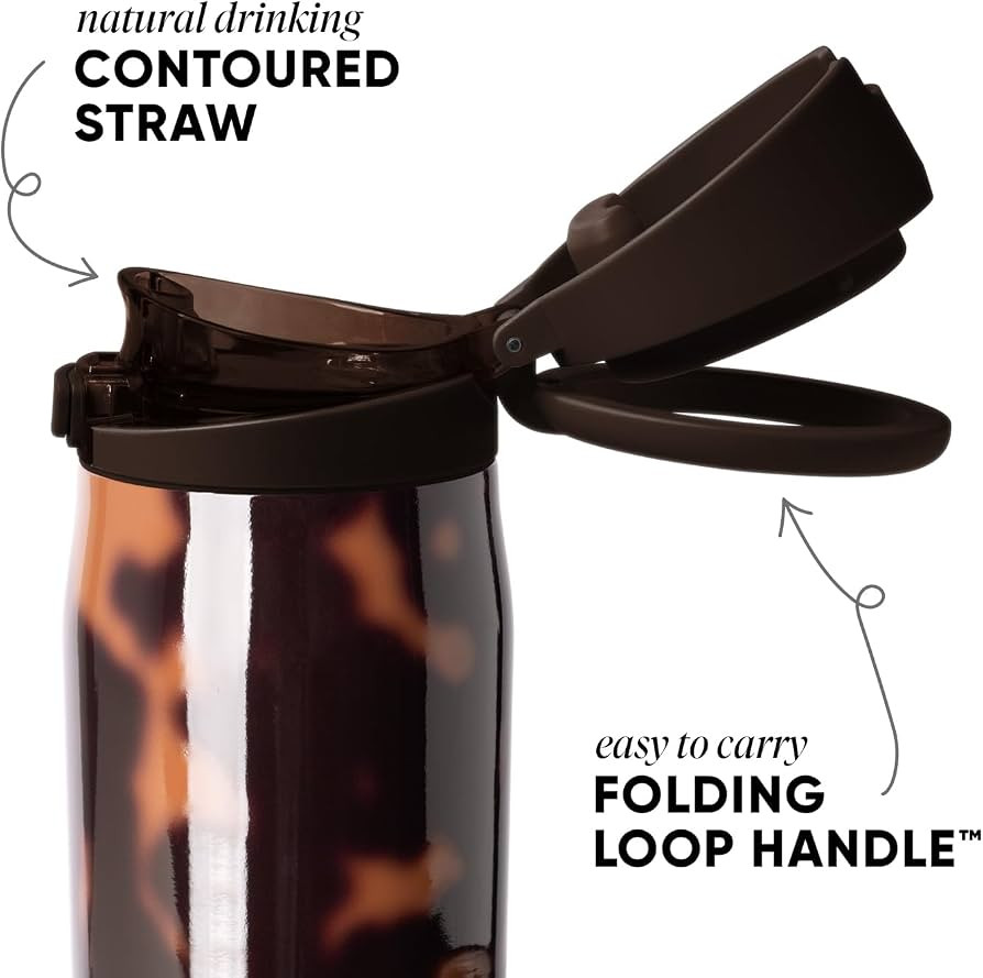 Simple Modern Mesa Loop Water Bottle with Covered Straw and Handle | 30oz Cup Holder Friendly Ins... | Amazon (US)
