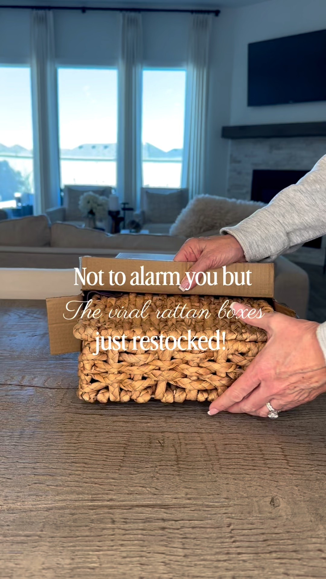 Gorgeous look for less rattan woven boxes. 
Studio McGee look a like 


#LTKHome