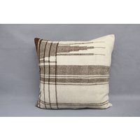 Home Decor Pillow, Throw Turkish Pillow Cover, 28x28 White Cushion, Geometric Floor Bedding 916 | Etsy (US)