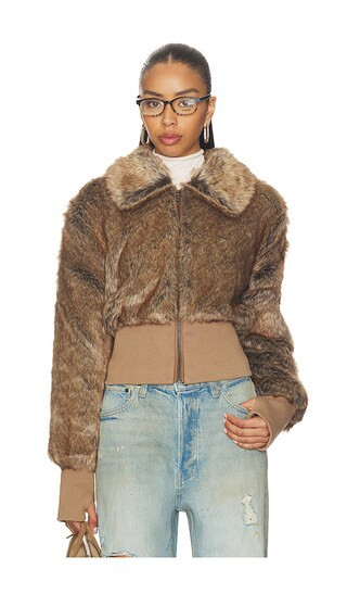 Unreal Fur Event Horizon Jacket in Tan. Size M. Also in L. | Revolve Clothing (Global)