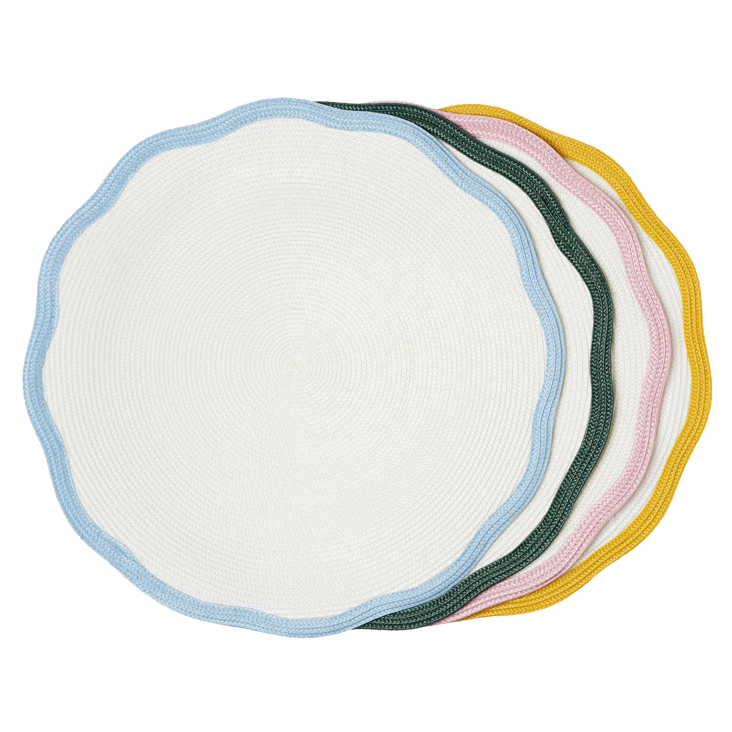 Straw Wave Placemats - set of 4 | In the Roundhouse