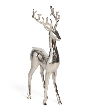 28in Aluminum Reindeer Decor | TJ Maxx