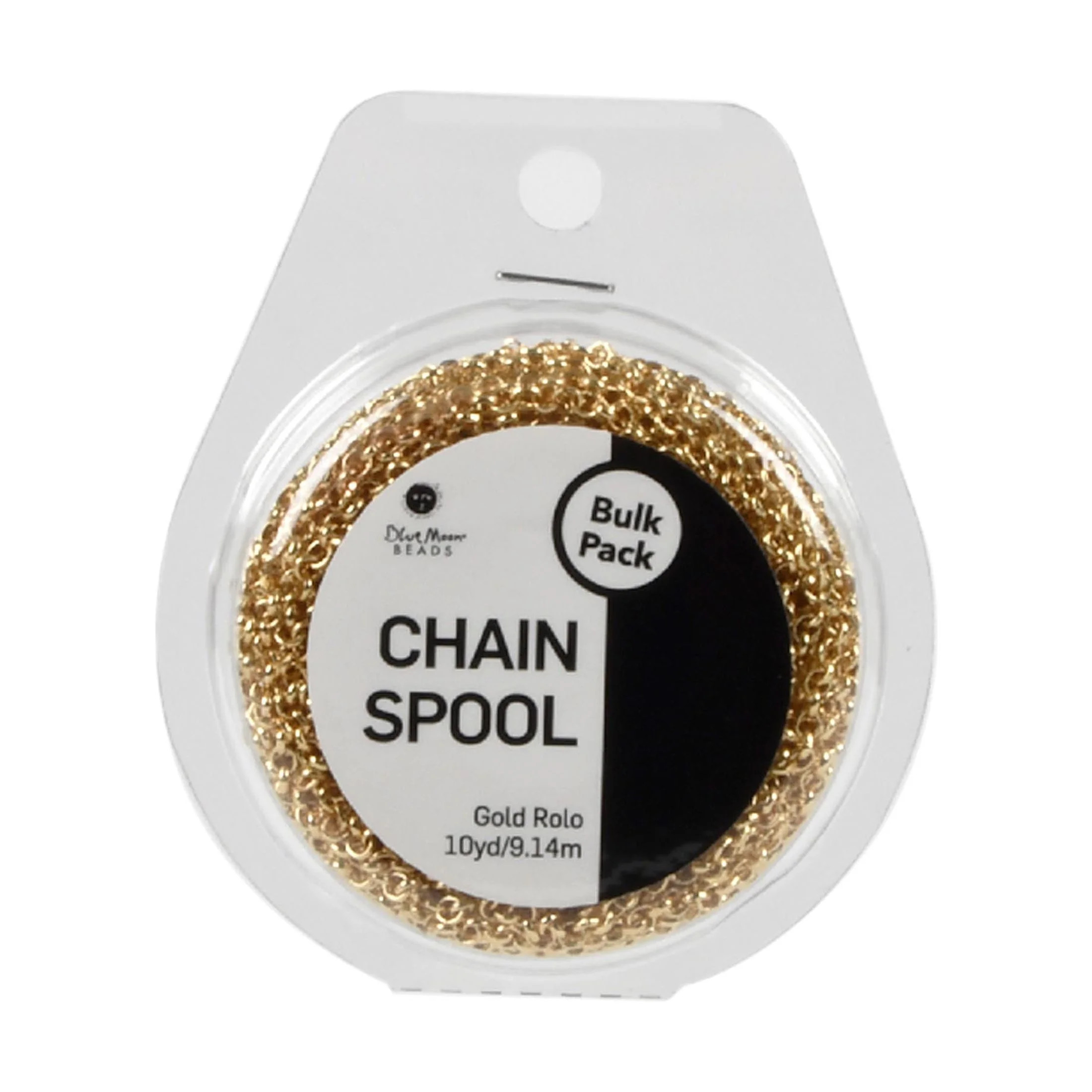 Blue Moon Beads Immitation Gold Plated Rolo Chain Spool for DIY Jewelry Making, 10 Yards-Unisex, ... | Walmart (US)