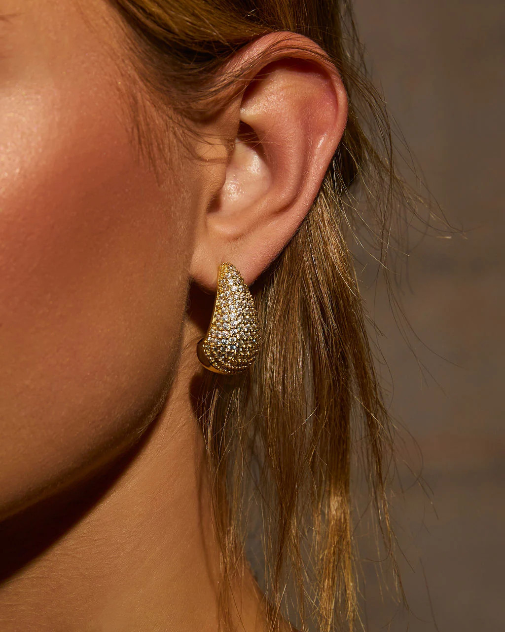 Sweet Stunner Rhinestone Embellished Teardrop Earrings | VICI