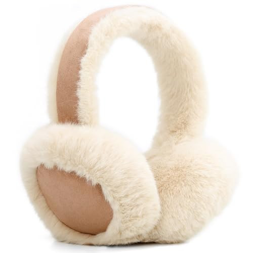 YeyeCyrilze Ear Muffs for Winter Women Foldable Fuzzy Cold Outdoor Earmuffs Soft Faux Furry Ear Warmers Covers Classic Unisex | Amazon (US)