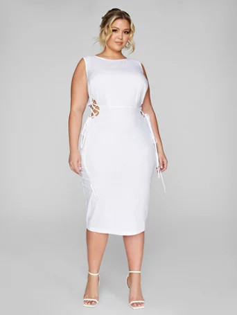 Sarita Lace-Up Side Detail Dress - Fashion To Figure | Fashion To Figure
