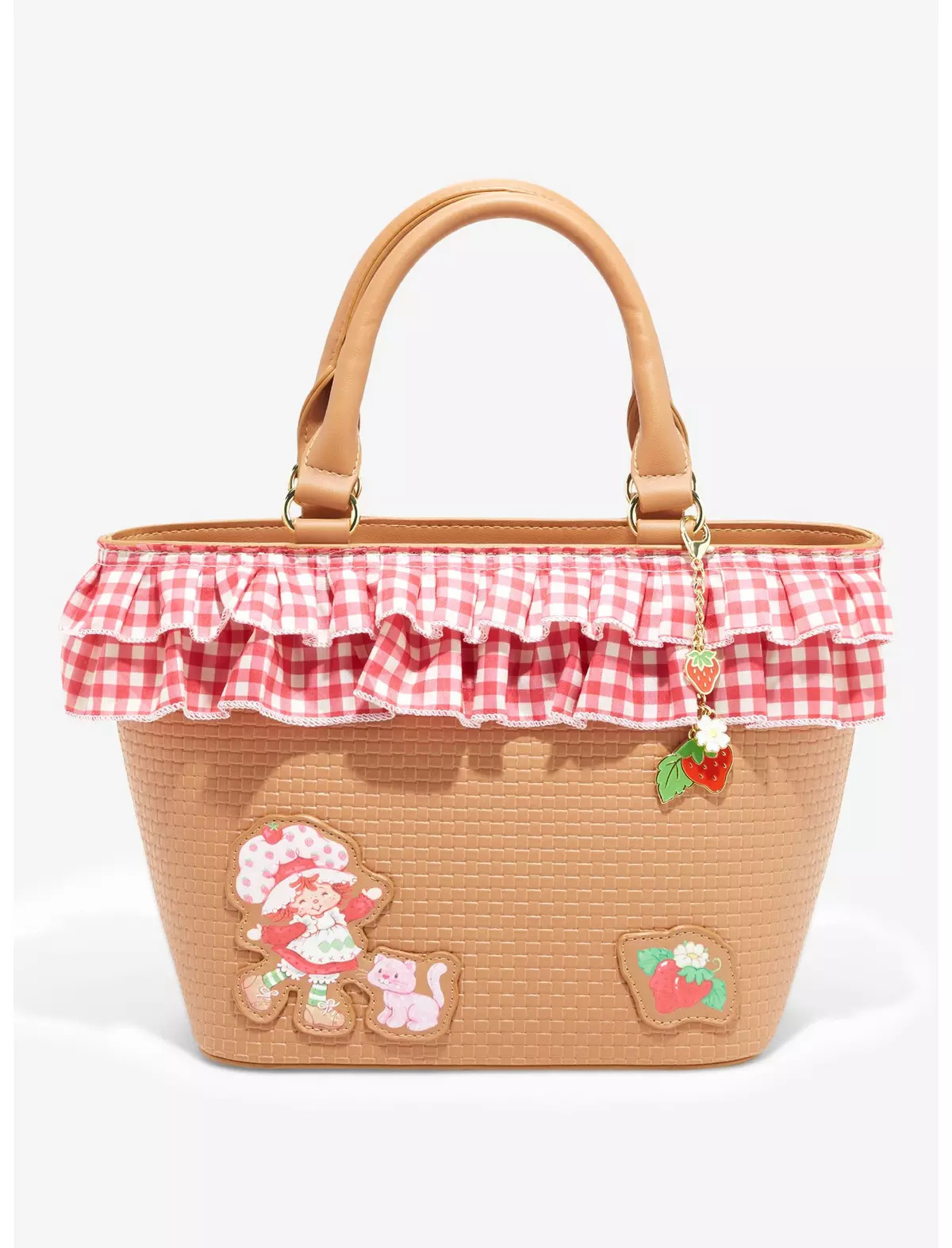 Strawberry Shortcake Gingham Basket Crossbody Bag | Hot Topic