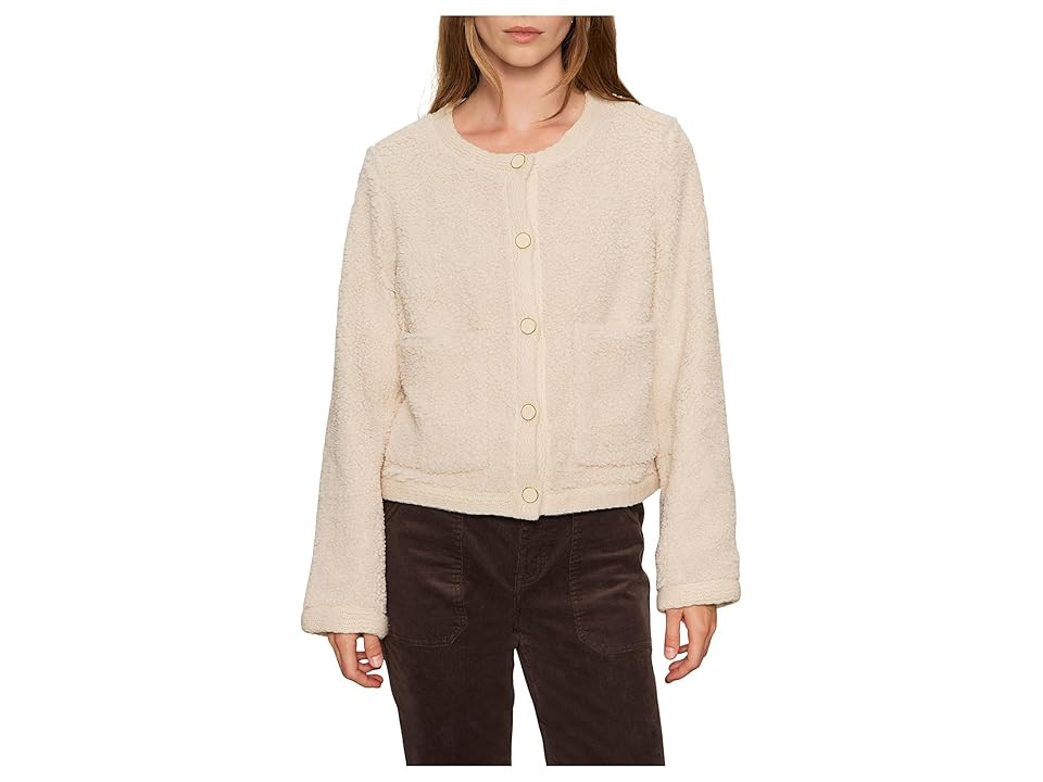 Sanctuary Cuddle Up Cardi Women's Coat Light Oat : XS (US 2), Polyester | Zappos
