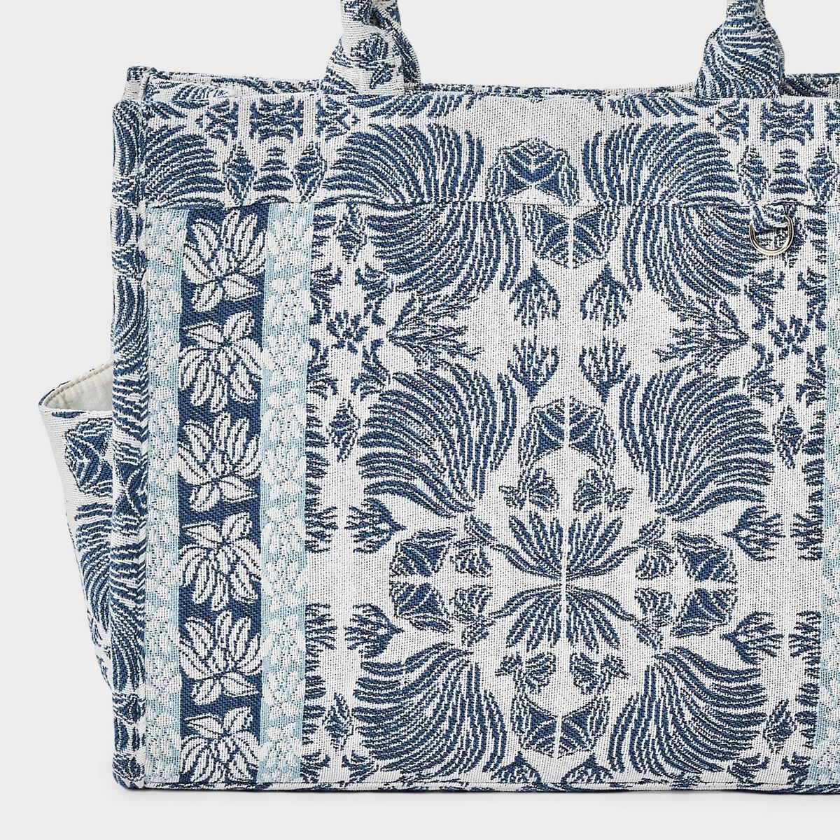 Jacquard Boxy Tote Bag - A New Day™ Blue | Target