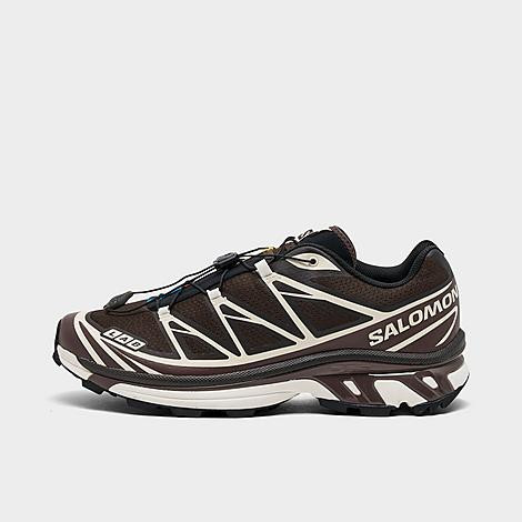 Salomon XT-6 Casual Shoes in Black Coffee/Silver/Falcon Size: 8.0 | Finish Line (US)