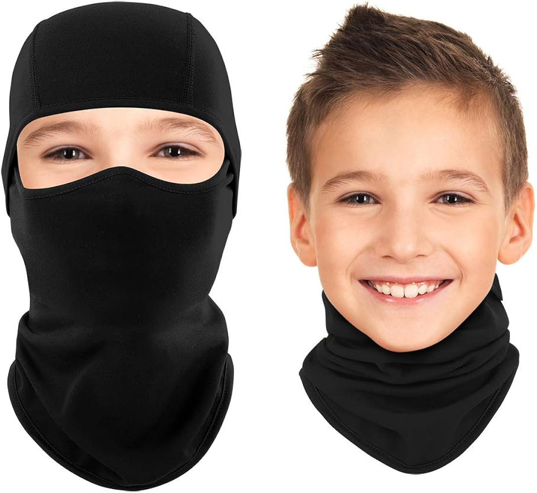 Kids Balaclava Ski Mask Cold Weather Windproof Tactical Face Mask Winter for Skiing Snowboarding ... | Amazon (US)