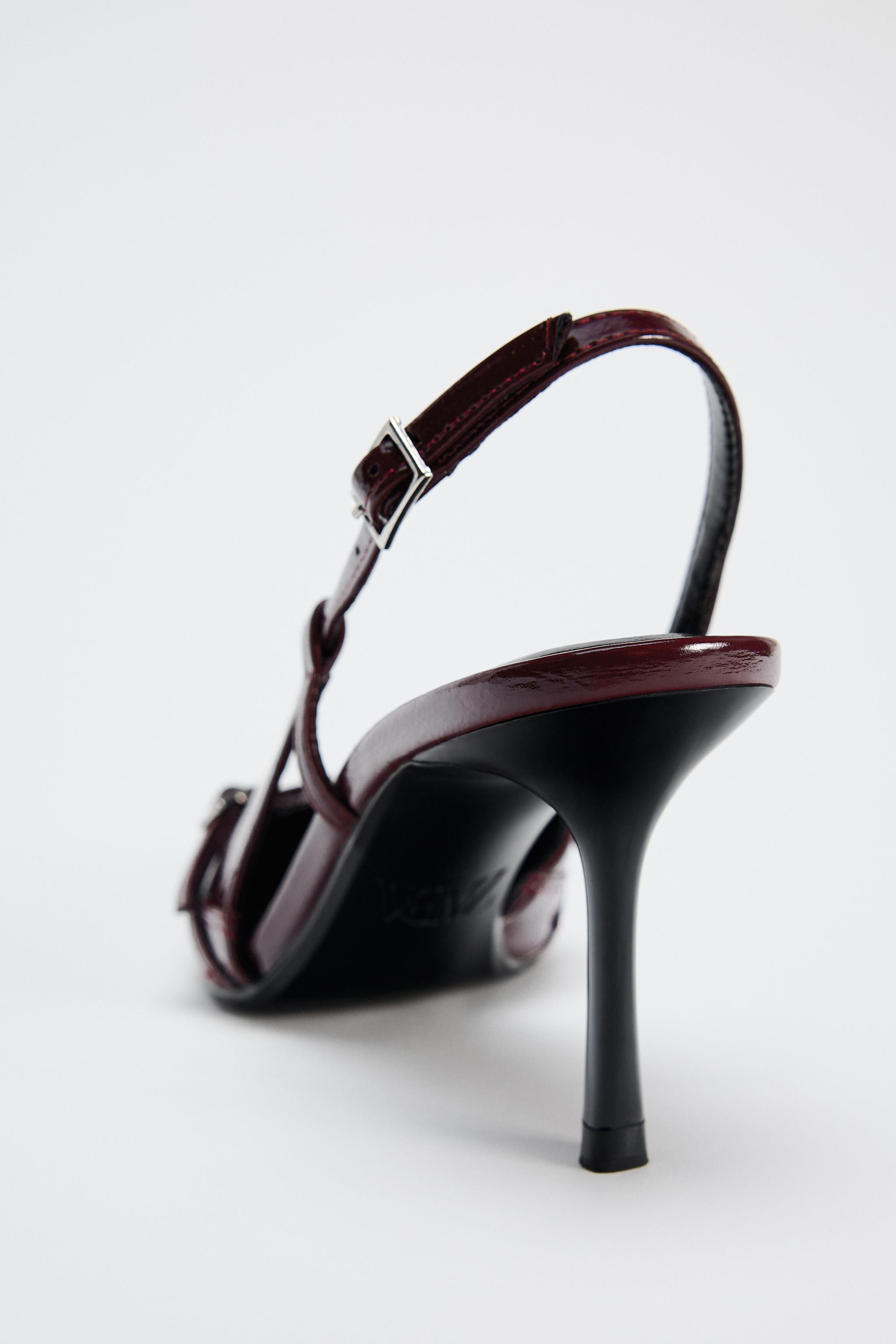BUCKLED STRAP HEELED SHOES | Zara US