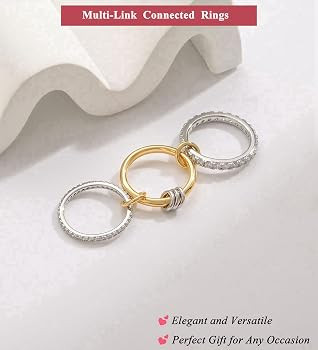 ZHESHY Gold Silver Rings for Women Non Tarnish 18K Gold Plated Stackable Rings Dainty Cubic Zirco... | Amazon (CA)