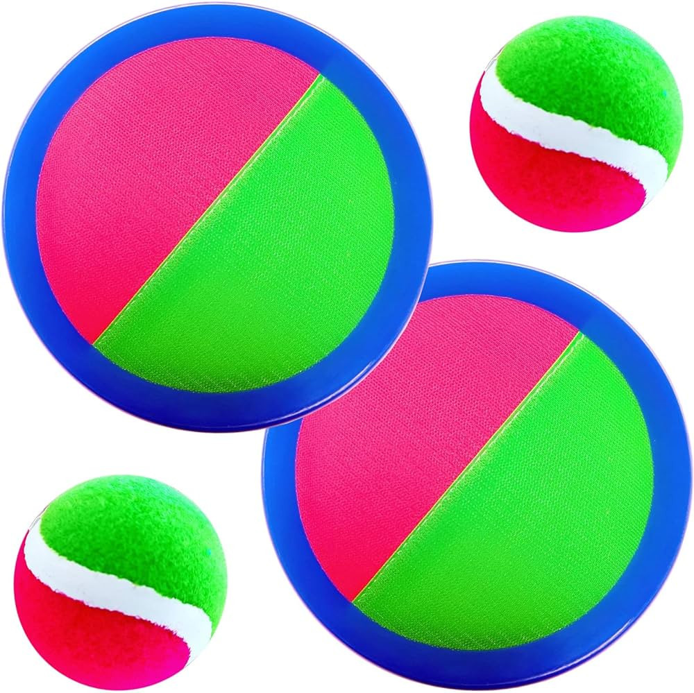 AppleRound Toss and Catch Ball Set (Hook and Loop), Kids Outdoor Games, Beach Toys, Backyard Sports, Paddle Ball Games, Party Gifts for Children Boys and Girls | Amazon (US)
