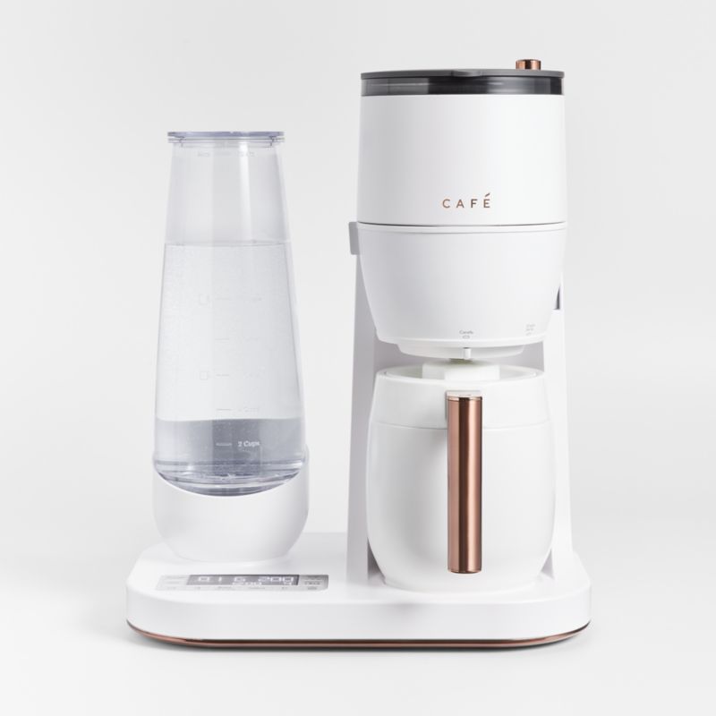 Café Matte White Specialty Grind and Brew Coffee Maker + Reviews | Crate & Barrel | Crate & Barrel