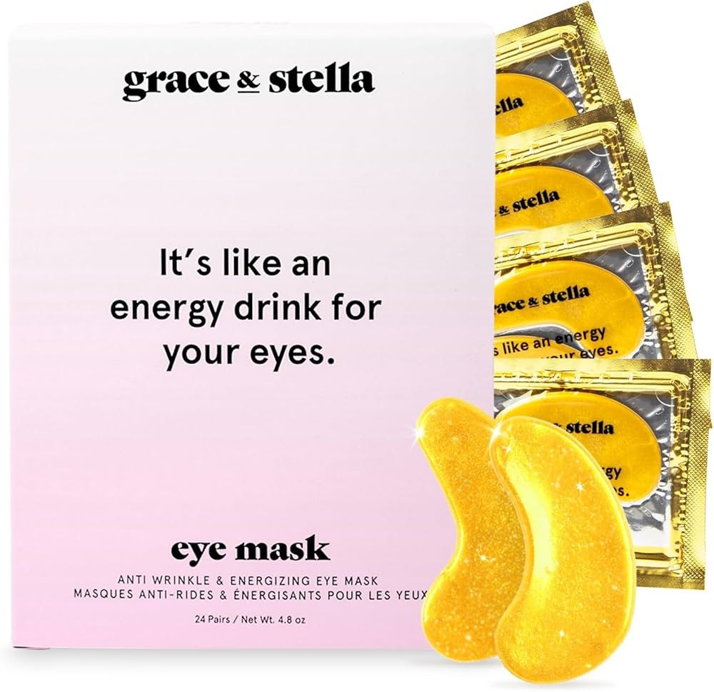 grace & stella Under Eye Mask (Gold, 24 Pairs) Reduce Dark Circles, Puffy Eyes, Undereye Bags, Wr... | Amazon (US)