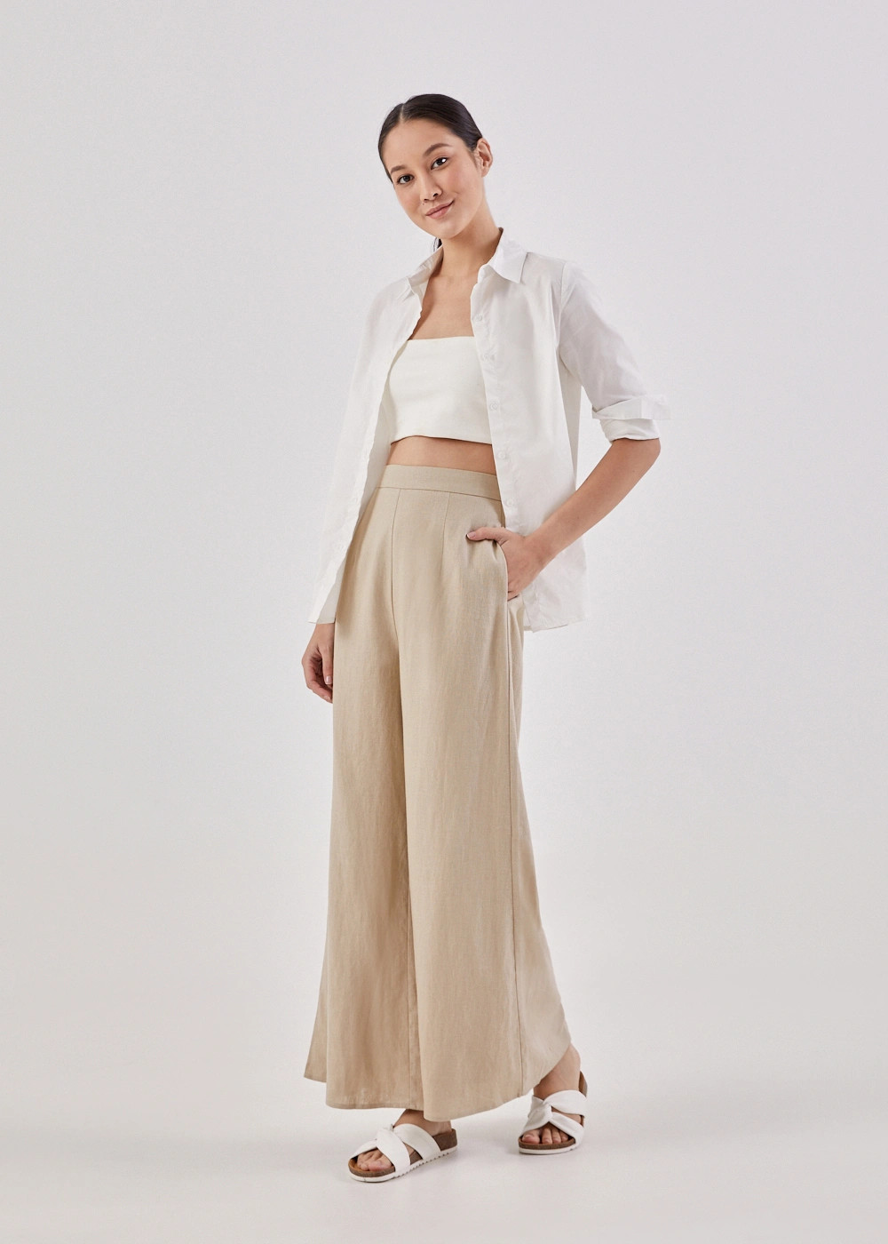 Elka Regular Palazzo Pants | Love, Bonito USA