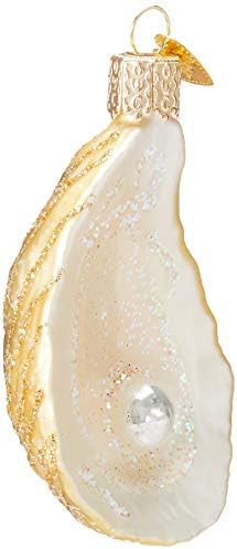 Old World Christmas Oyster with Pearl Glass Blown Ornament for Christmas Tree, Handcrafted Holida... | Amazon (US)