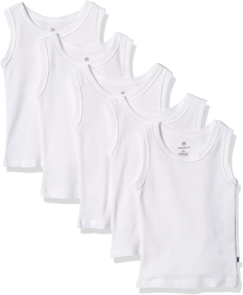 HonestBaby Multipack Muscle T-Shirts Sleeveless Tees 100% Organic Cotton for Infant Baby and Todd... | Amazon (US)