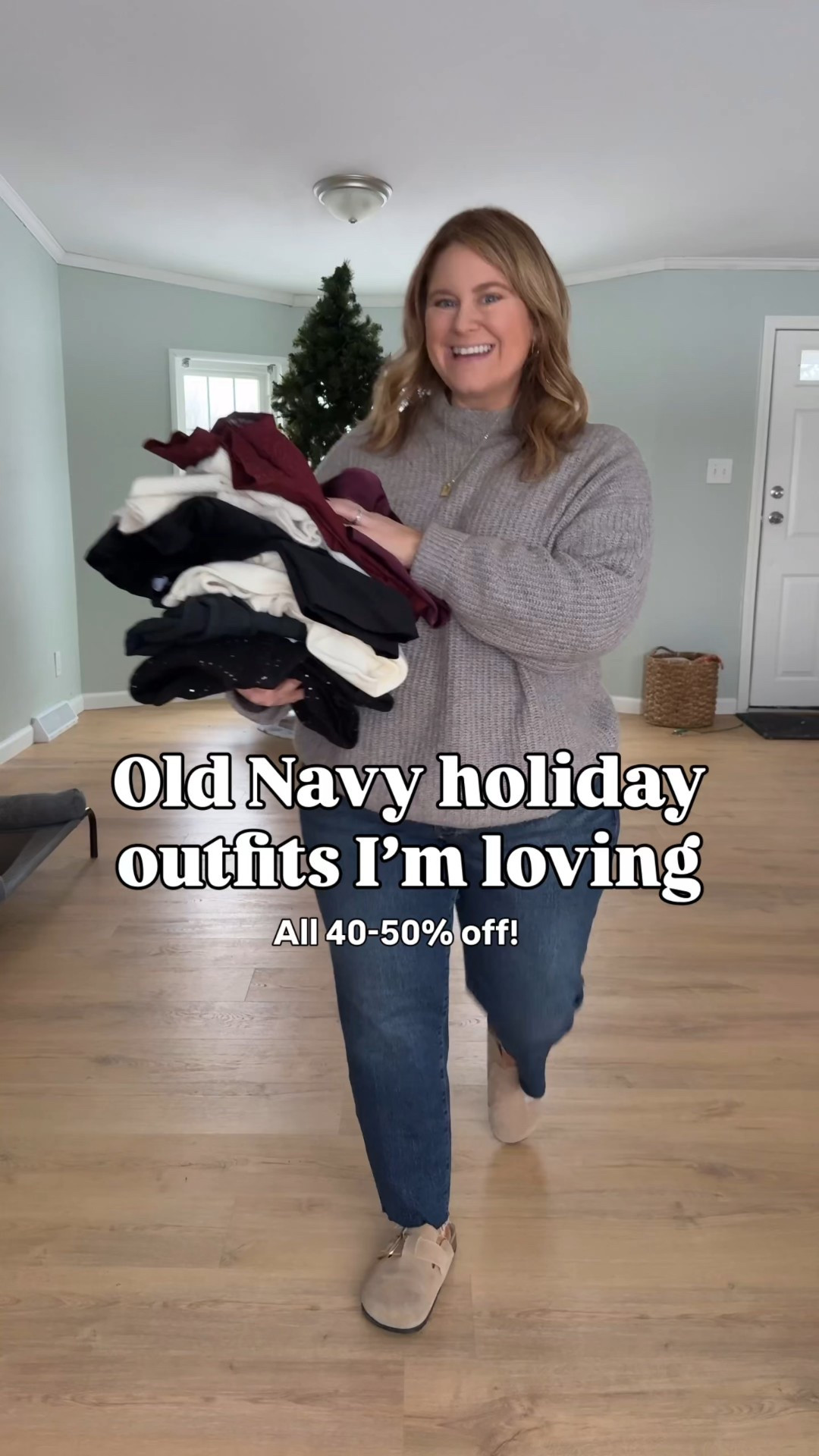 Old Navy holiday outfits all on sale!

Wearing a large in all tops except the satin and eyelash short sleeve (XL). Jeans are a 14 petite and the pixie pants are a 16 petite 

#LTKSeasonal #LTKHoliday #LTKMidsize