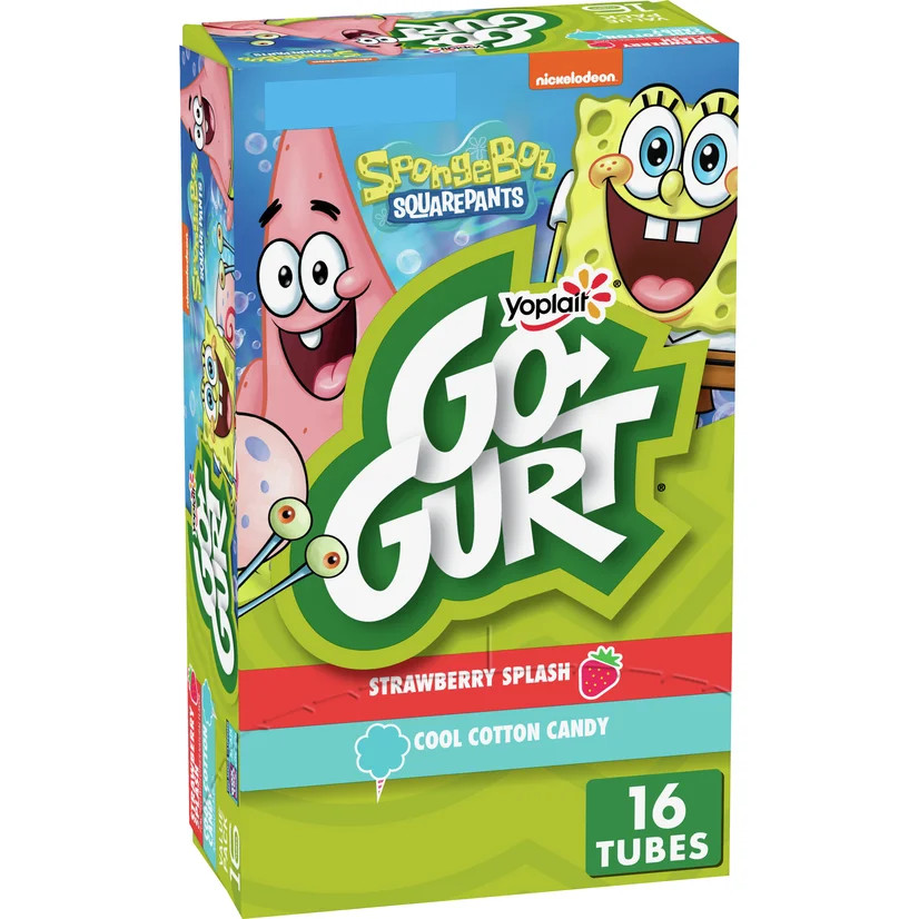 Yoplait Go-Gurt, Low Fat Yogurt, SpongeBob SquarePants Variety Pack, 32 oz | Walmart (US)