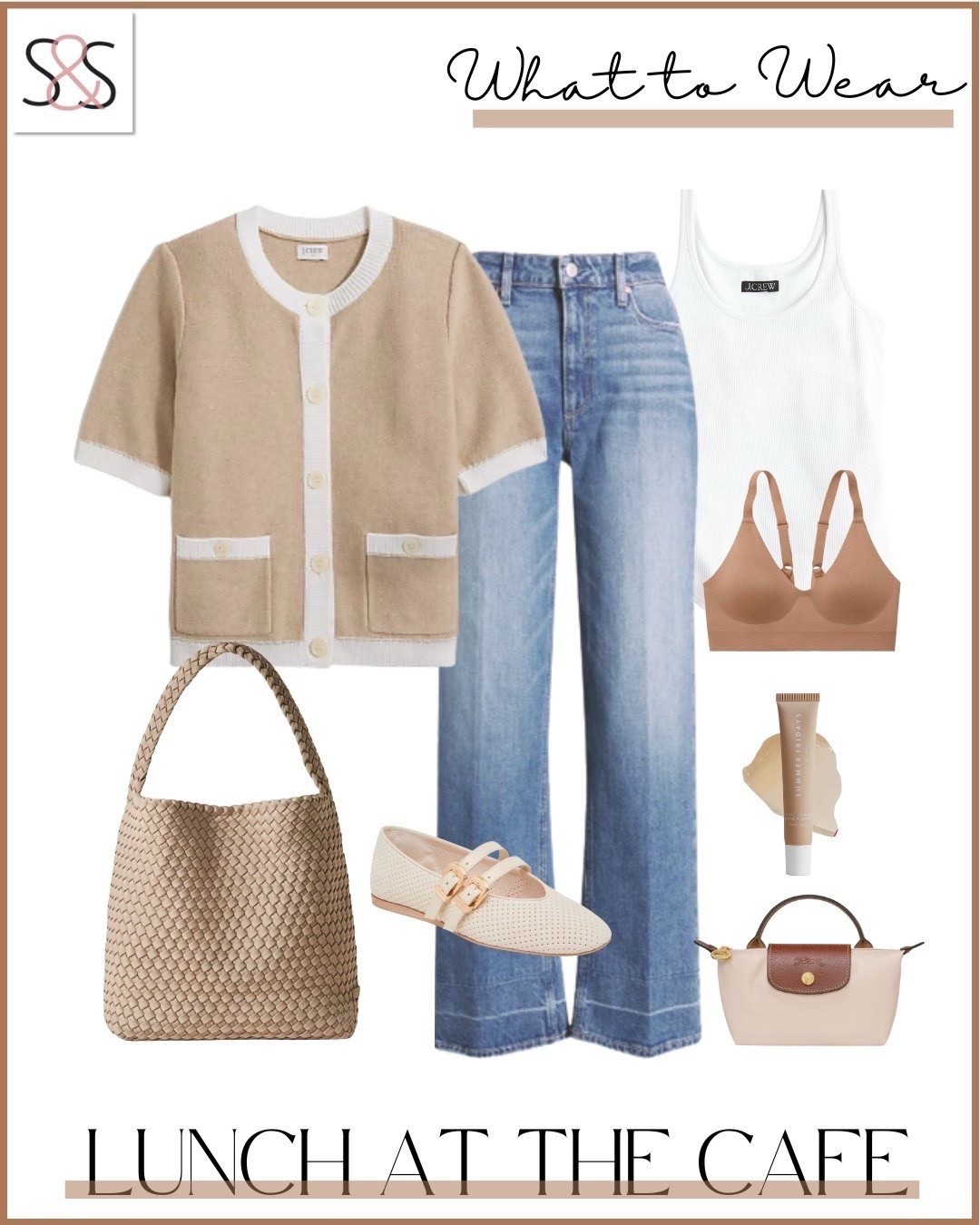 Neutral tones meet coastal classics in this easy Memorial Day outfit idea. White jeans are always a yes and this striped tank adds just enough holiday energy without being loud about it.

Sunsets and Stilettos Memorial Day outfit white jeans striped tank casual summer outfit Adidas Gazelle nude flats lightweight layers neutral summer look beach picnic outfit coastal chic style

#LTKFindsUnder50 #LTKStyleTip #LTKWorkwear