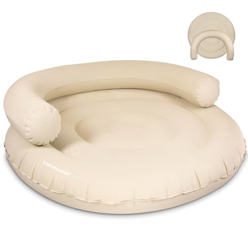 SWIMLINE Original Cloud Chaise 360 Pool Lake Float Lounger Circular Raft for Adults & Kids W Back... | Amazon (US)