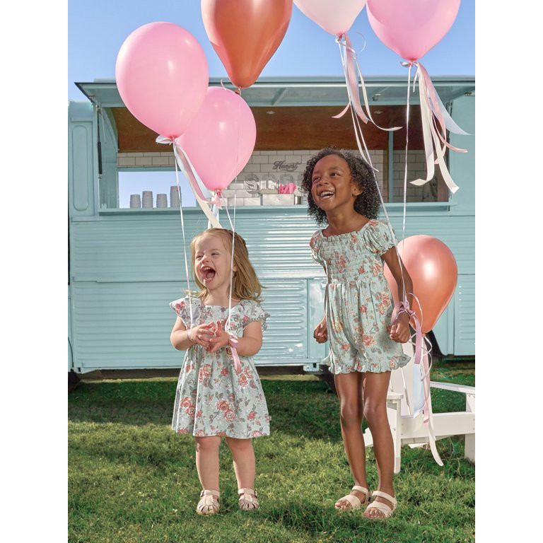Modern Moments Toddler Girl Smocked Romper, Sizes 12M-5T | Walmart (US)