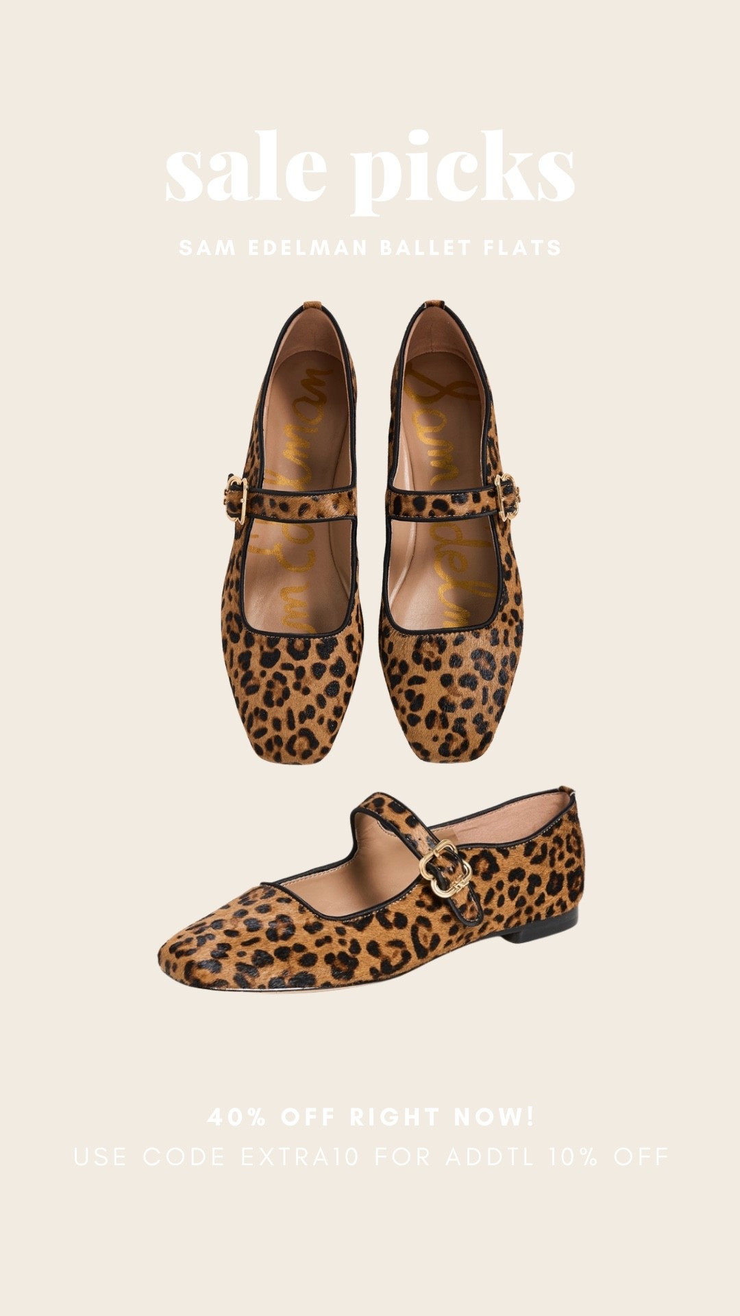 Shop my sale picks while you still can 🐆 love these leopard ballet flats

#LTKSaleAlert