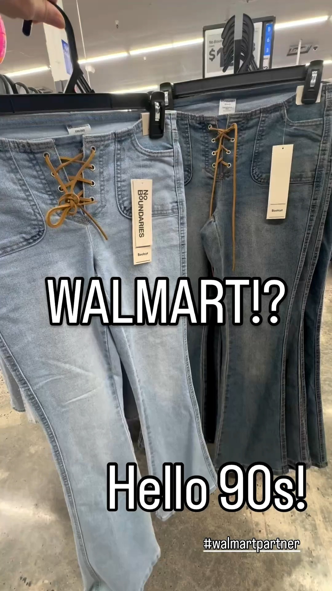 No Boundaries Lace Up Waist Bootcut Jeans