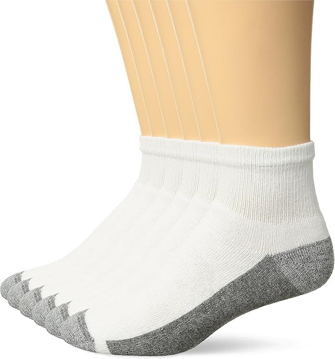 Hanes mens Max Cushion Ankle Socks 6-pack | Amazon (US)