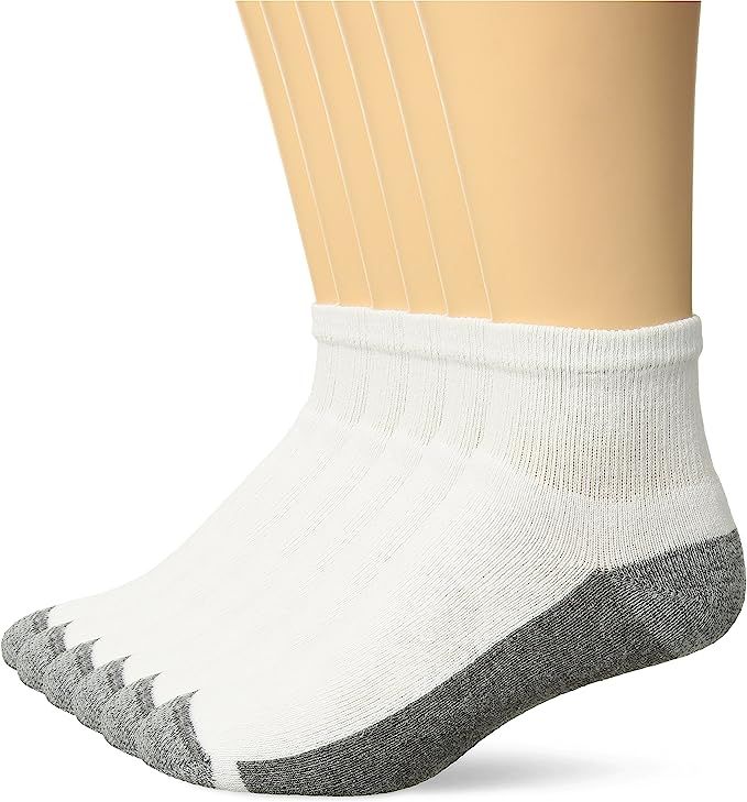 Hanes mens Max Cushion Ankle Socks 6-pack | Amazon (US)
