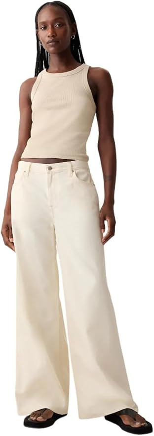 Gap Women's Mid Rise Baggy Denim | Amazon (US)