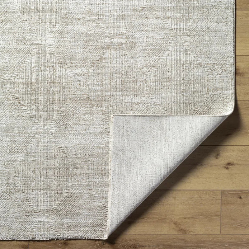 Westhampton Solid Color Machine Woven Polyester Area Rug in Light Gray | Wayfair North America
