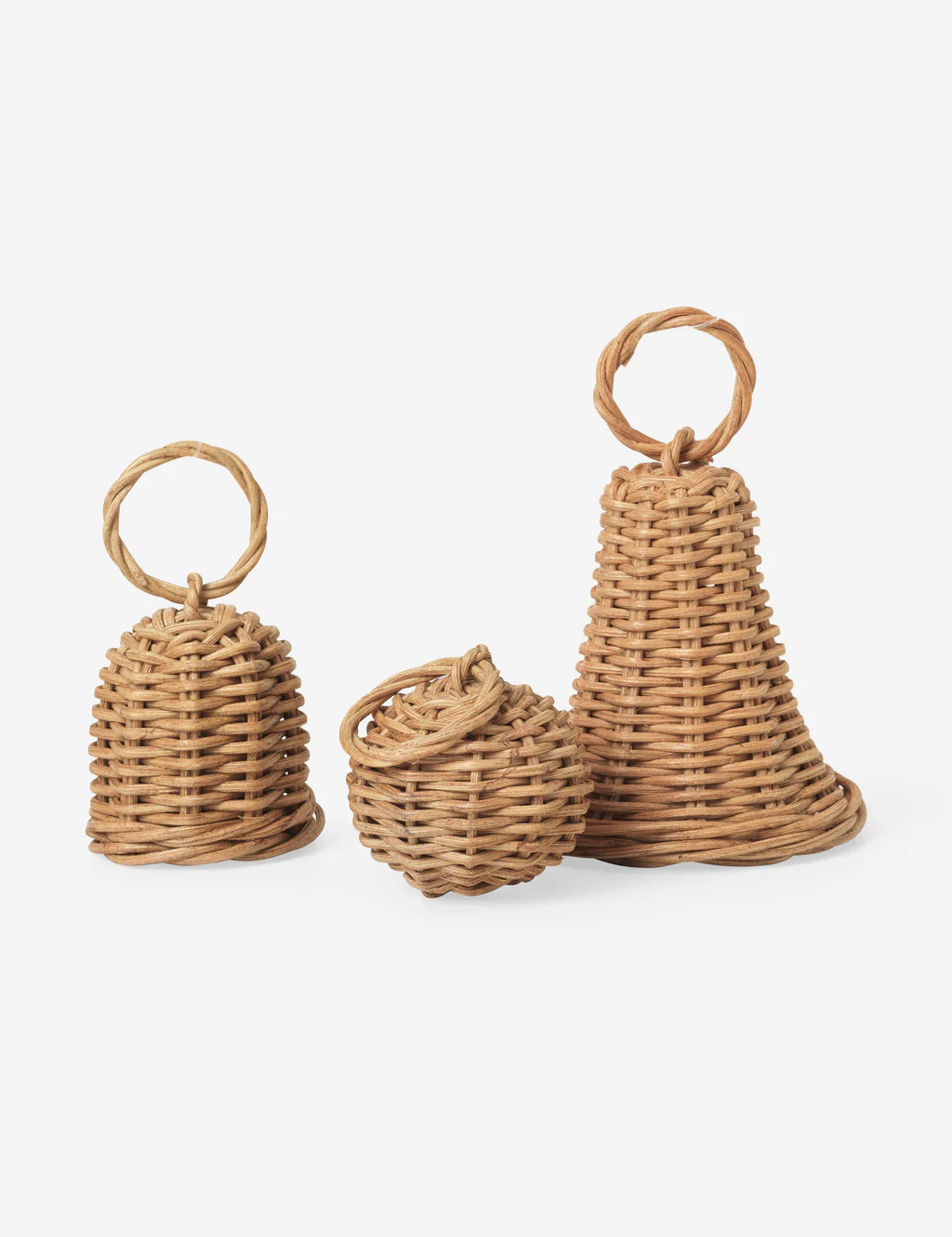 Braided Bell Bauble Ornaments (Set of 3) | Lulu and Georgia 