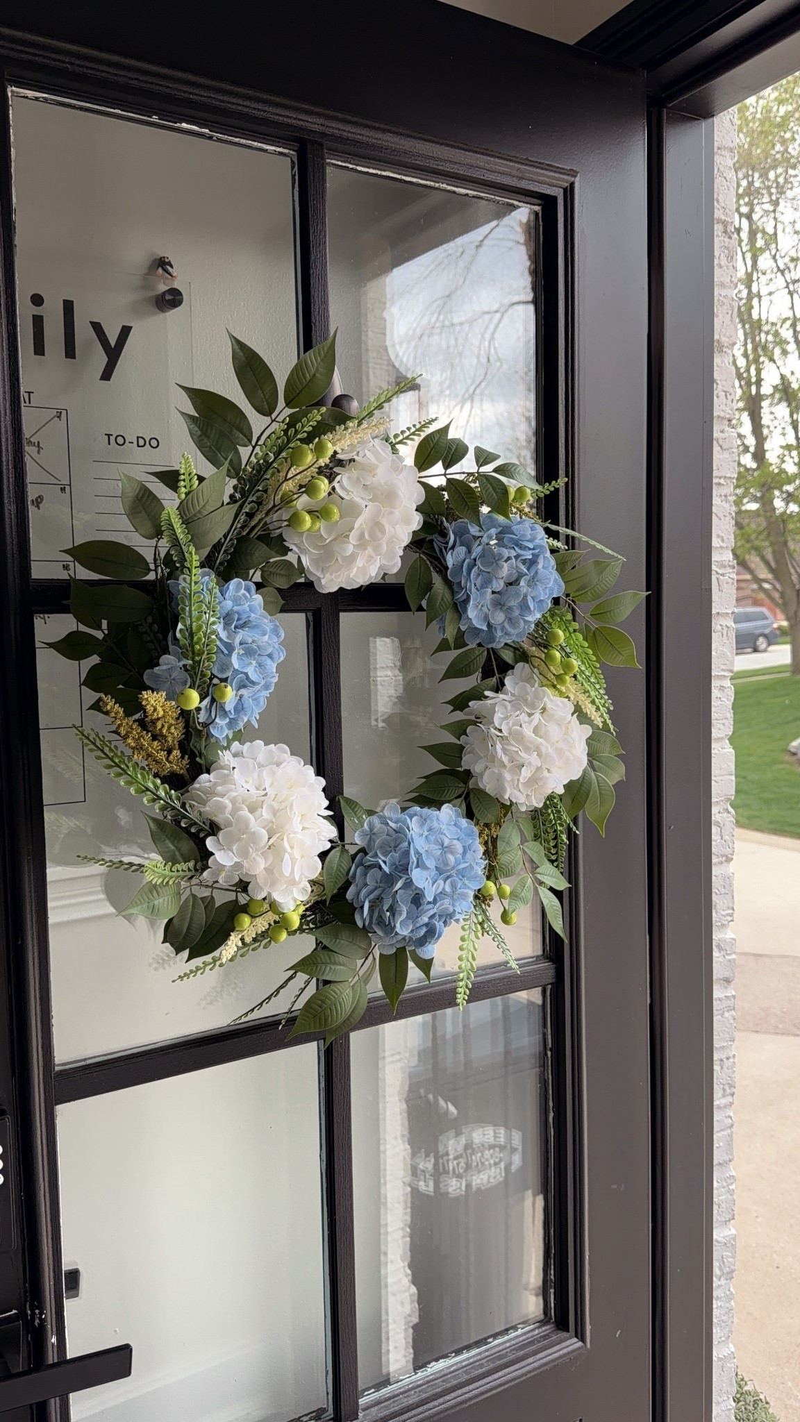 Blue and white hydrangea wreath 
Walmart home decor 

#LTKdayinmylife #LTKSeasonal #LTKHome