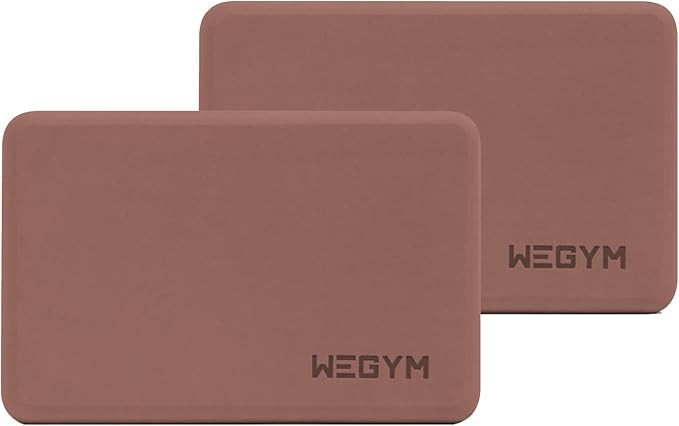 WeGym Yoga blocks with Anti-Slip, Comfortable Grip, Sturdy Sides for Secure Workouts at Home, for... | Amazon (US)
