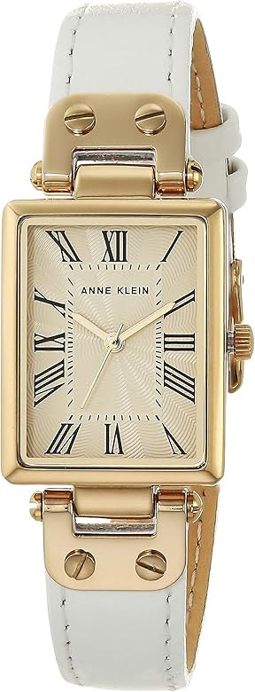 Anne Klein Women's Leather Strap Watch, AK/3752 | Amazon (US)
