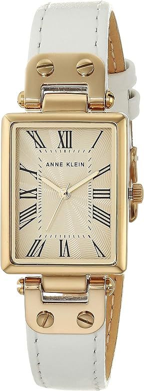 Anne Klein Women's Leather Strap Watch, AK/3752 | Amazon (US)