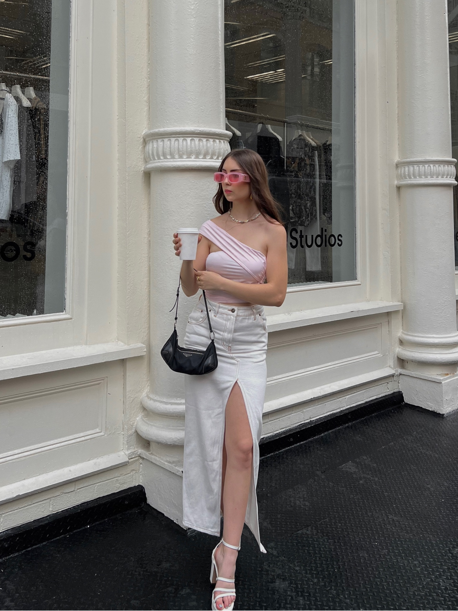 summer outfit inspiration 
Pink outfit, denim outfit, maxi skirt, denim maxi skirt, princess Polly outfit, Prada bag, city outfit, feminine outfit, summer look, outfit inspo, street style inspo, nyc street style, soho nyc, streetwear fashion 

#LTKunder100 #LTKSeasonal #LTKFind