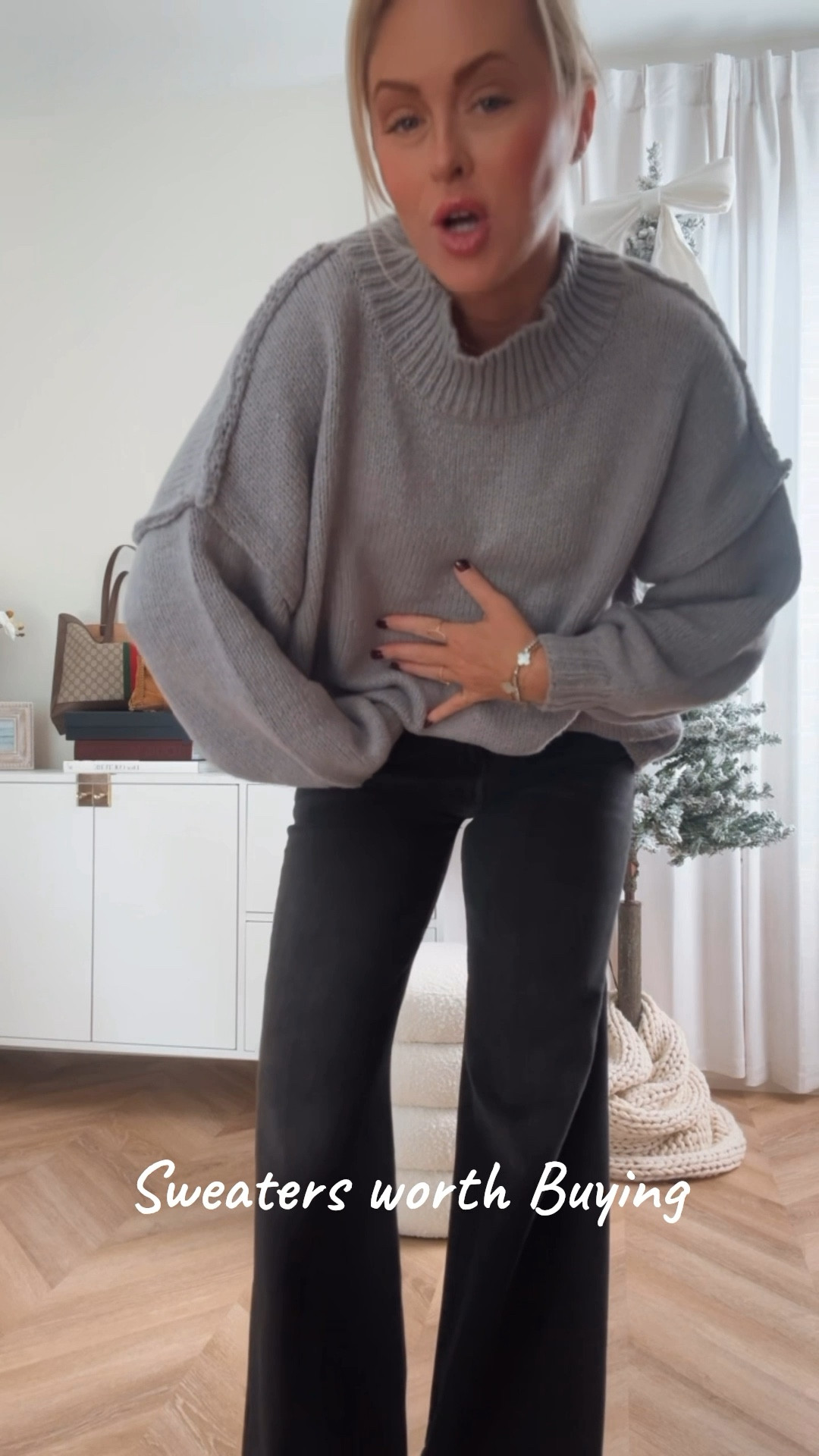 Sweaters worth buying + New Target launch 🤎 This yarn sweater is so soft and cozy. I’m wearing a medium! Jeans are a bestseller and run true to size (same with the heels 👏🏼). All smalls.

Thanksgiving Outfit. Date Night Outfit. Jeans. Denim. Sweater. Cardigan. Thanksgiving. Family Outfit. Heels. Burgundy.

#LTKFindsUnder50 #LTKStyleTip #LTKSeasonal