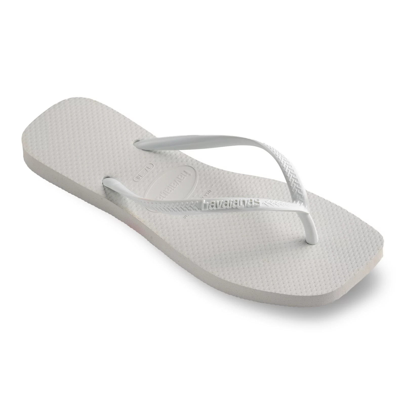 Havaianas Slim Women's Square-Toe Flip Flop Sandals, Size: 9/10, White | Kohl's