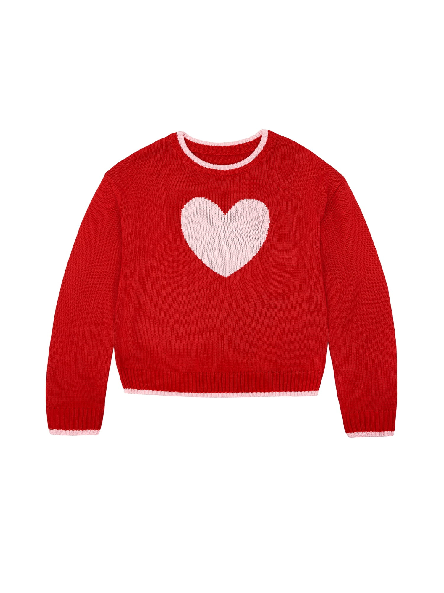 Way to Celebrate Toddler Girl Valentines Day Sweater, Sizes 12M-5T - Walmart.com | Walmart (US)