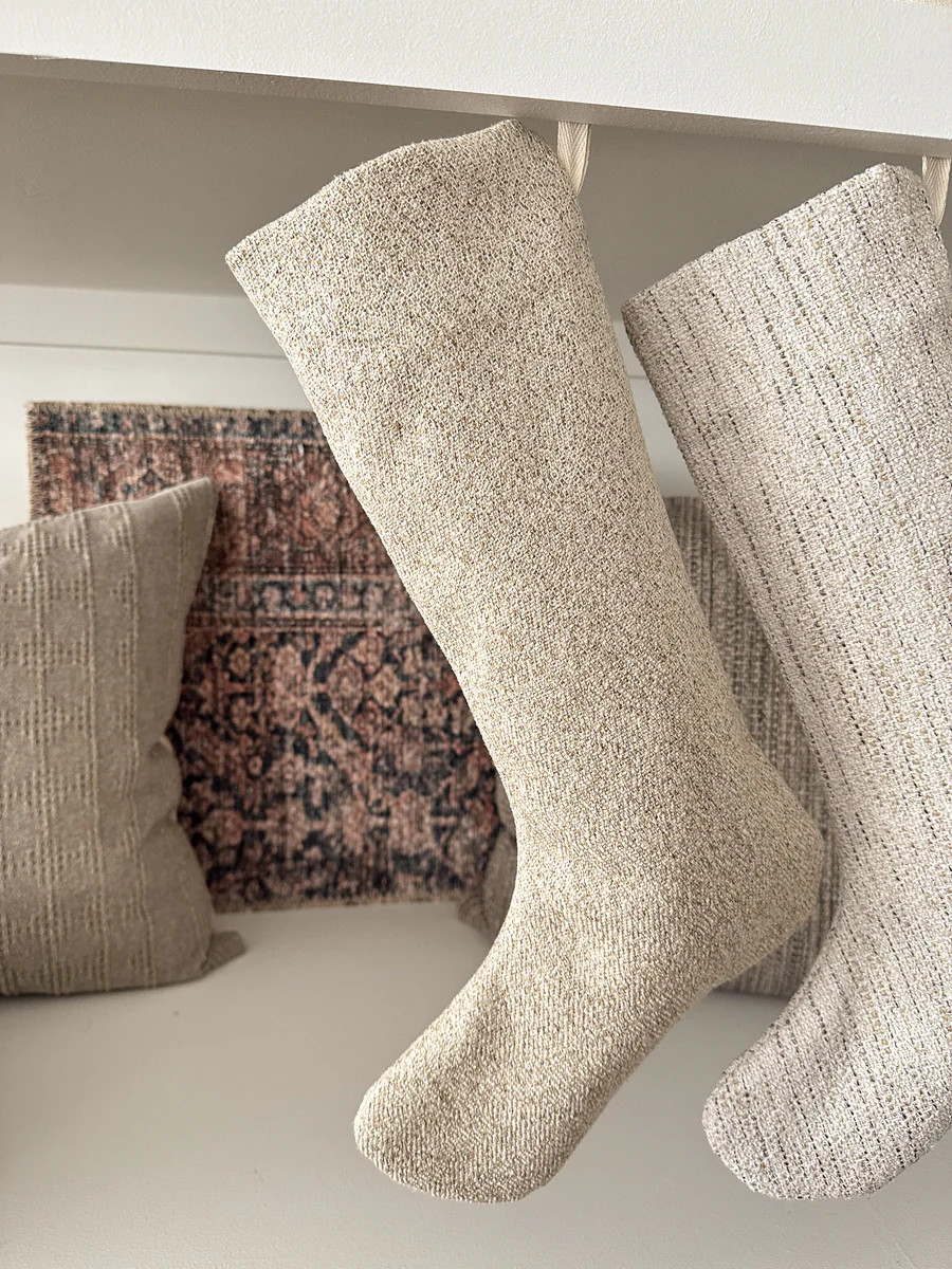 White Chocolate Mousse Christmas Stocking | Hackner Home (US)