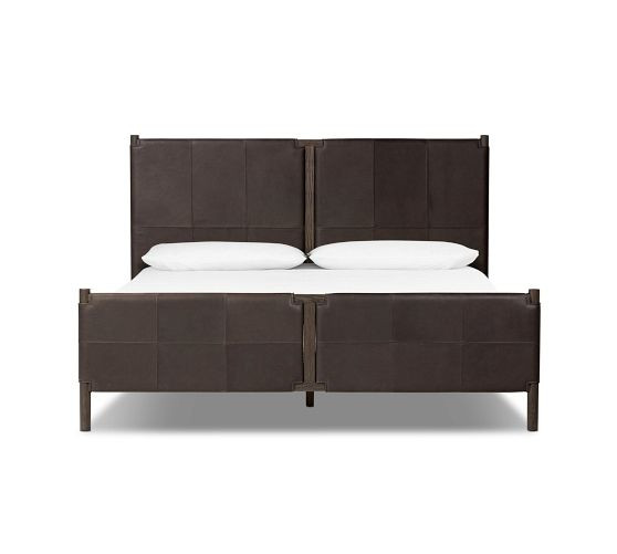 Hester Leather Platform Bed | Pottery Barn (US)