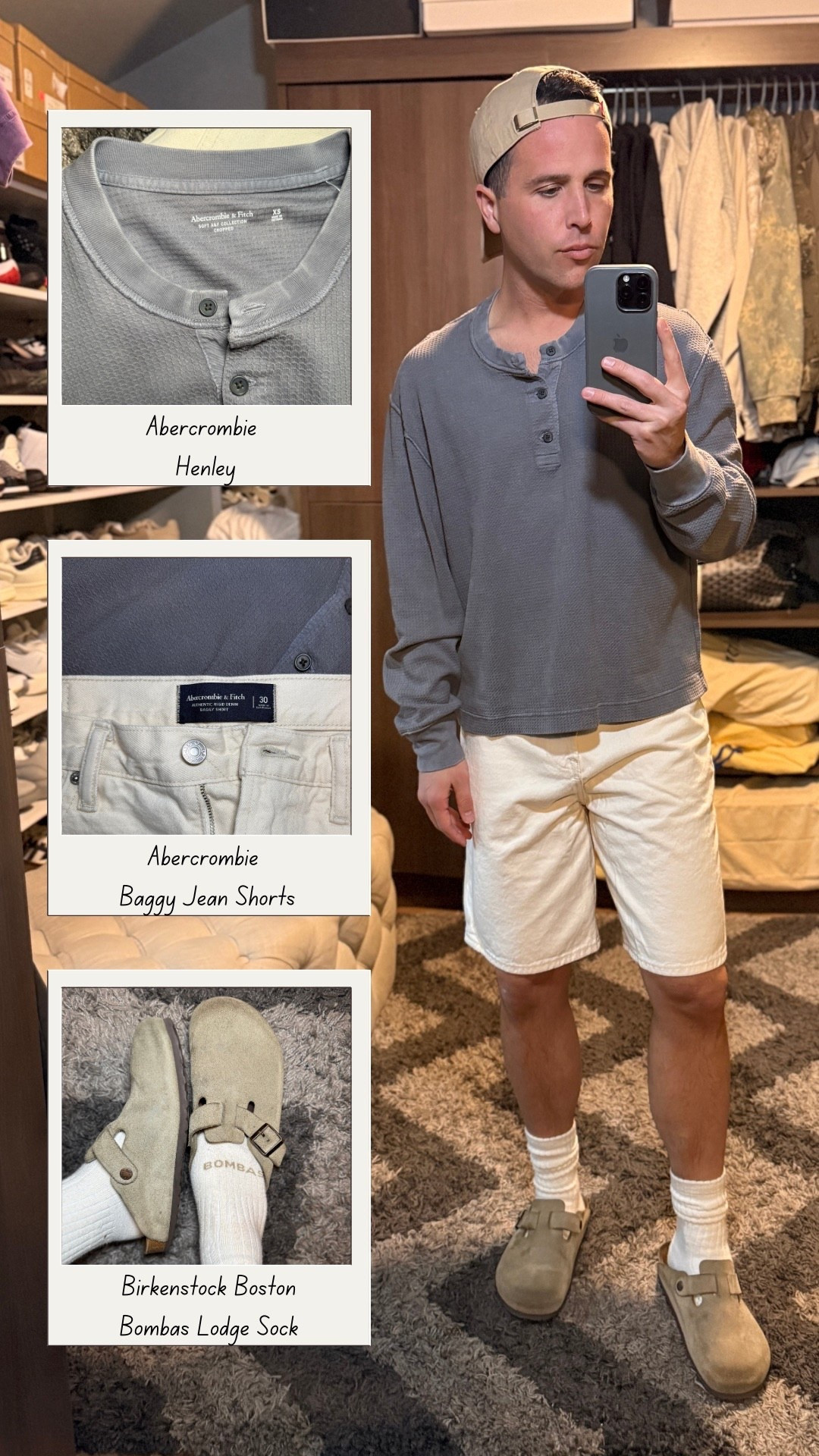 Elevated basics are always in style. A relaxed henley, baggy denim shorts, and Birkenstock Bostons make the perfect casual summer outfit. Comfortable, neutral, and easy to wear from coffee runs to weekends.

#MensStyle #SummerOutfit #Abercrombie #BirkenstockBoston #MensFashion #CasualStyle #NeutralStyle #EverydayOutfit #SummerEssentials

#LTKgrwm #LTKootd #LTKMens