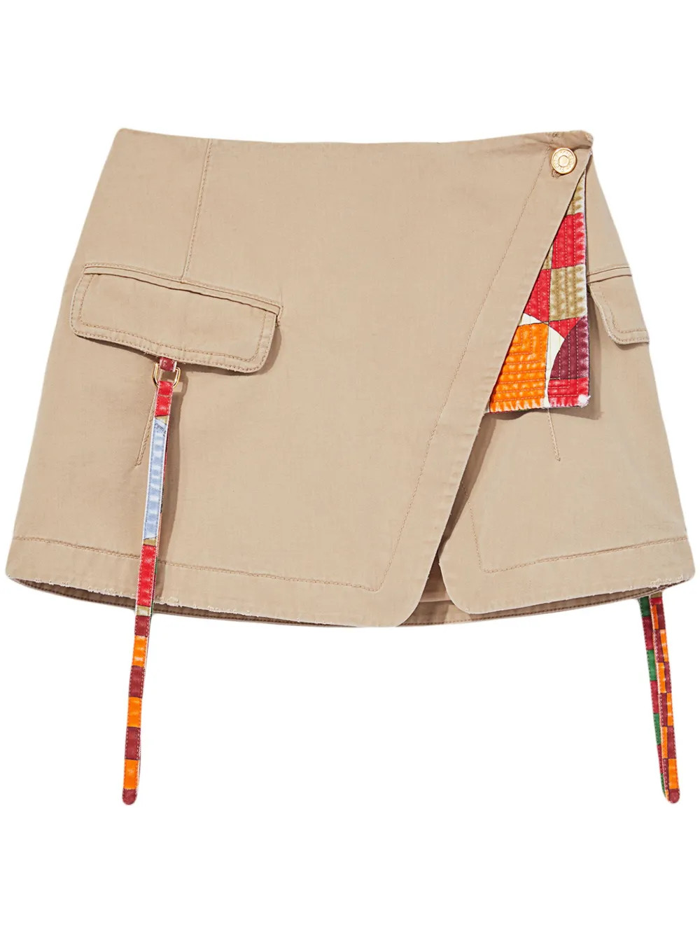 PUCCI contrasting-trim Panelled Cotton Mini Skirt - Farfetch | Farfetch Global
