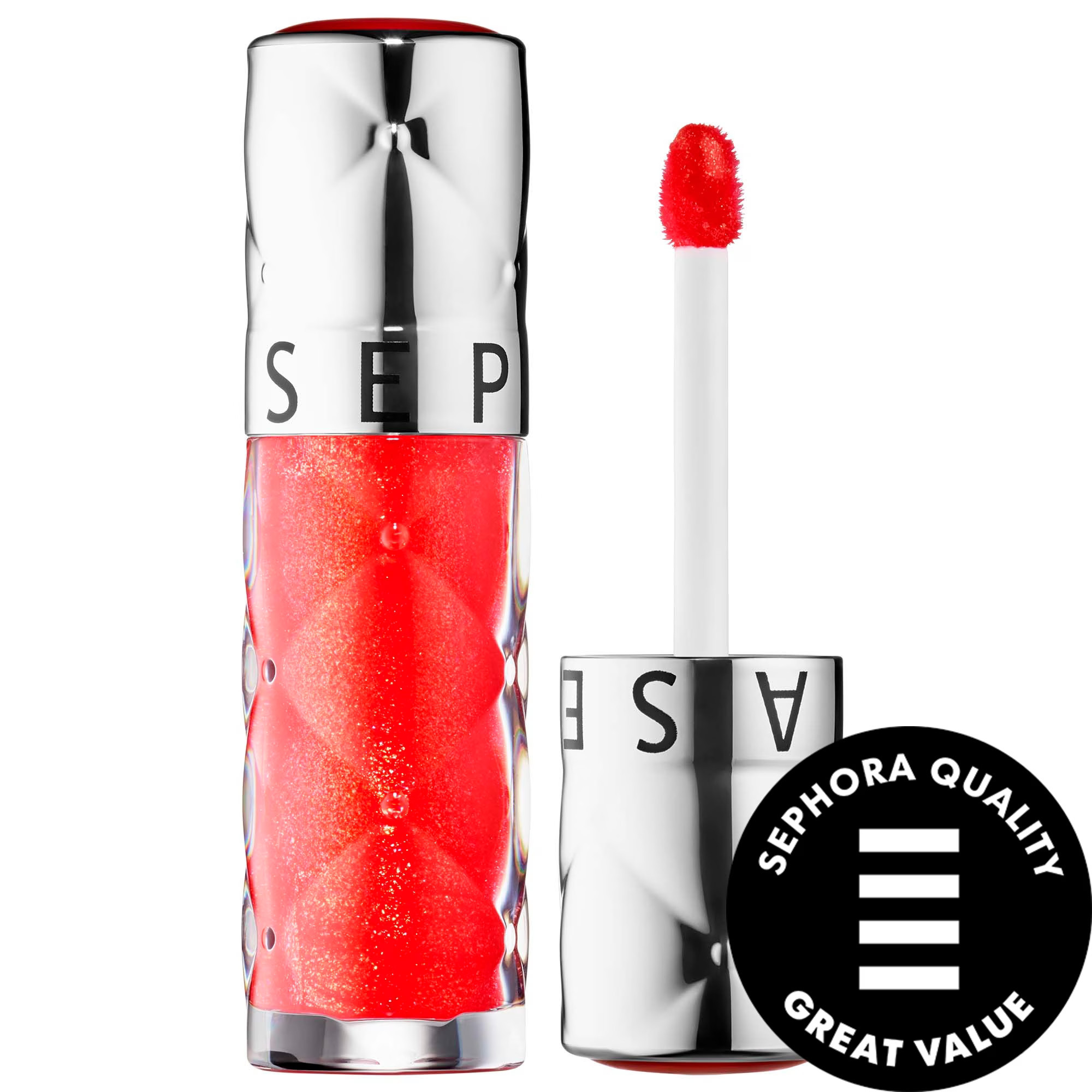 SEPHORA COLLECTION Outrageous Plump Hydrating Lip Gloss 10 Coral Flash 0.2 oz / 6 mL | Sephora (US)